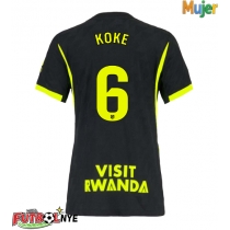 Camiseta Atletico Madrid Koke #6 Visitante Equipación para mujer 2026-27 manga corta